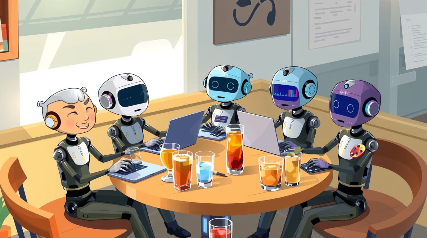 We Asked GPT: 5 questions about what AI models would be like as people in a bar