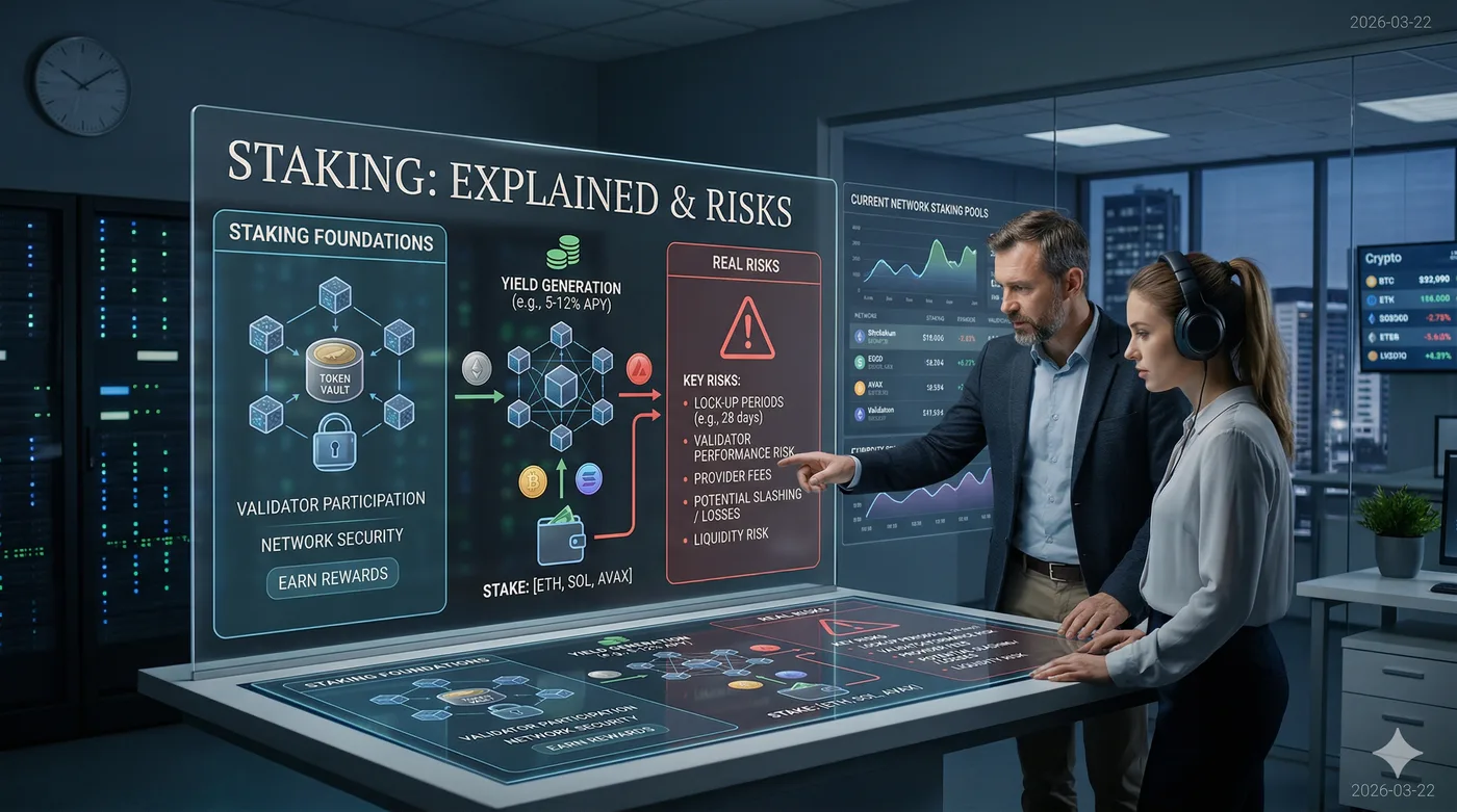 Relationship between staking yield, lock-up periods, and provider risk