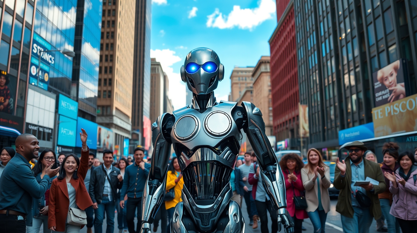 Humanoid robot Agibot A2 during the record-setting walk