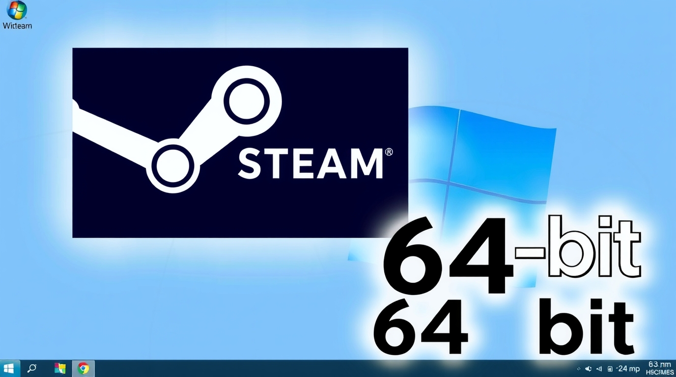 Steam goes 64-bit on Windows: 32-bit support ends January 1, 2026